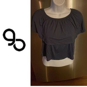 Blue Batwing Crop Top 💙